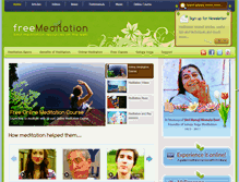 Tablet Screenshot of freemeditation.com